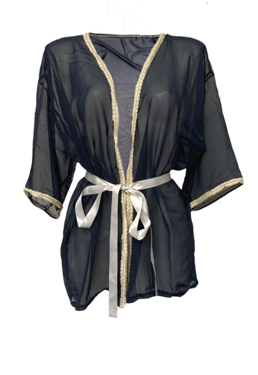 NAVY MESH ROBE - ONE SIZE HISSY FIT LTD