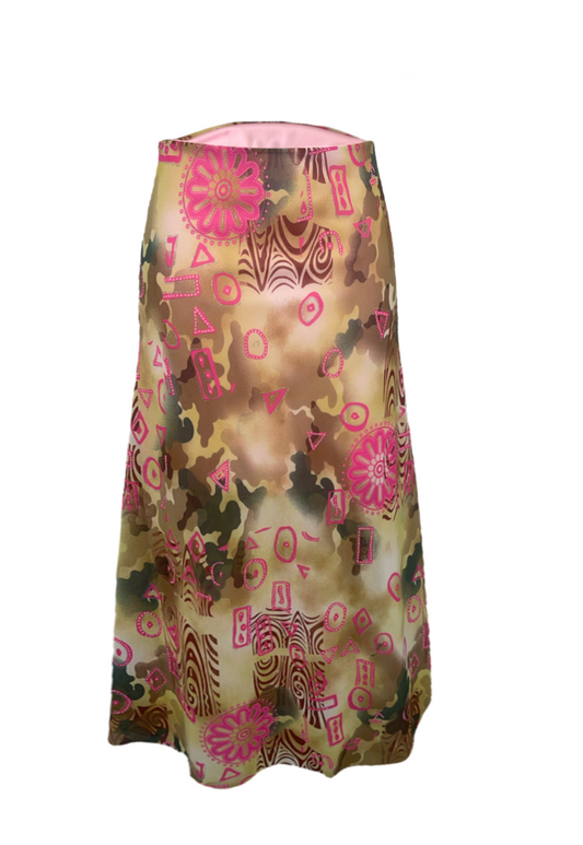 PINK SWIRL HALF LINED MESH SKIRT - 2XS HISSY FIT LTD