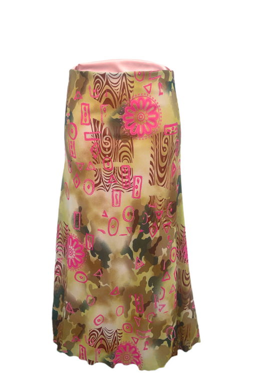 PINK SWIRL FULL LINED MESH SKIRT - 2XS HISSY FIT LTD