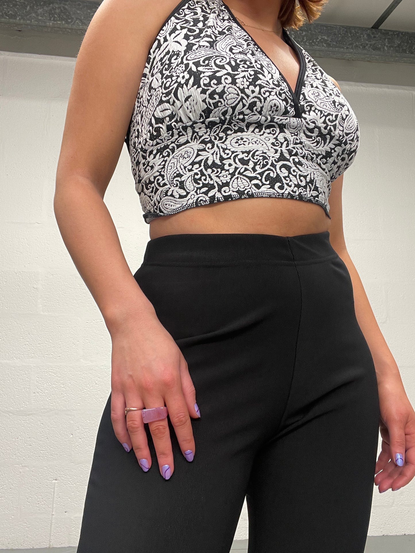 FLORAL HALTER TOP - HISSY FIT LTD