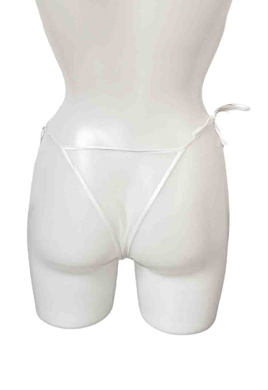 WHITE/ NAVY LACE TIE BABYDOLL SET - HISSY FIT LTD