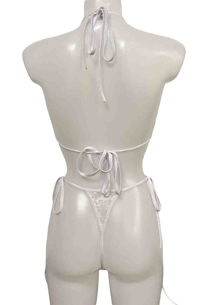 WHITE LACE THONG - XS HISSY FIT LTD