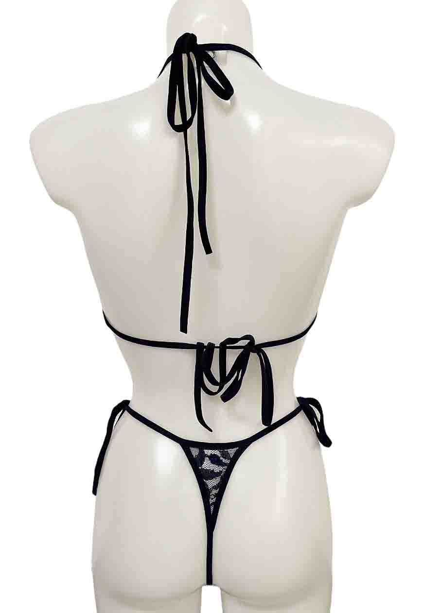 NAVY SHIMMER LACE BRA - XS (CUPS A/B) HISSY FIT LTD