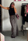 onyx hissy knit vest