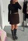 chocolate hissy knit mini skirt