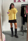 chocolate hissy knit mini skirt