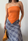 orange/purple reversible hankie top