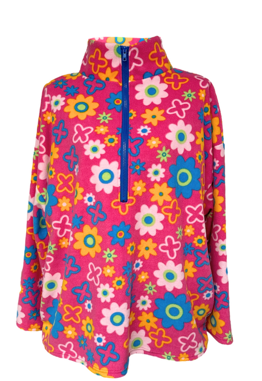 FLOWER PRINT FLEECE