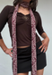 pink indian mango skinny scarf