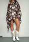 brown flower mesh poncho *launching 14.06.26 20:00BST*