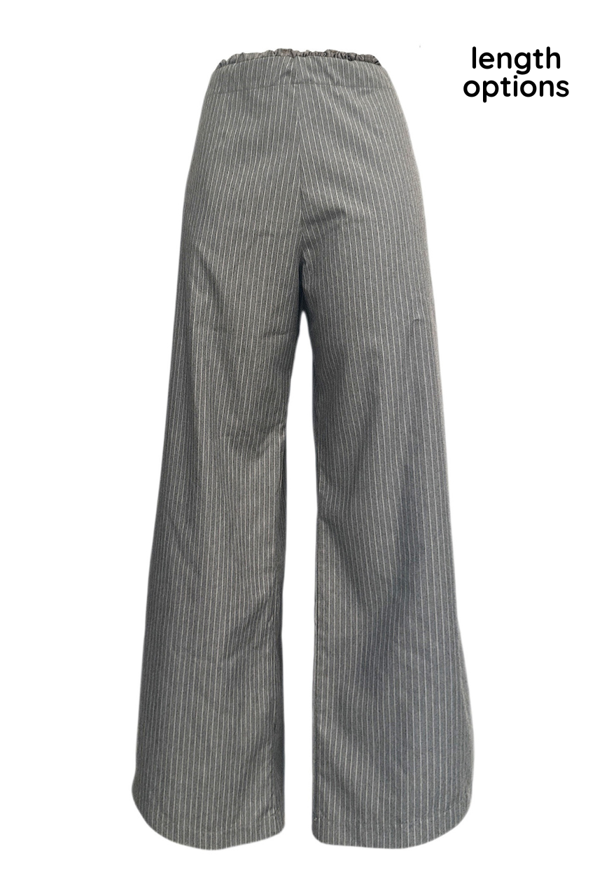grey hissy cinch trousers