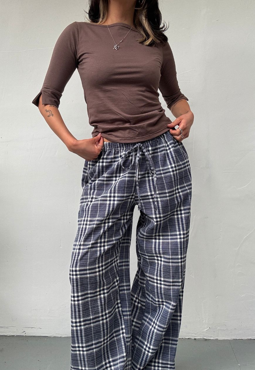 check summer trousers