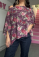 purple rose poncho