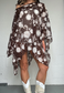 brown flower mesh poncho *launching 14.06.26 20:00BST*