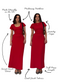 MULTIWAY STRAWBERRY CAP SLEEVE CINCH MAXI DRESS - XS HISSY FIT LTD