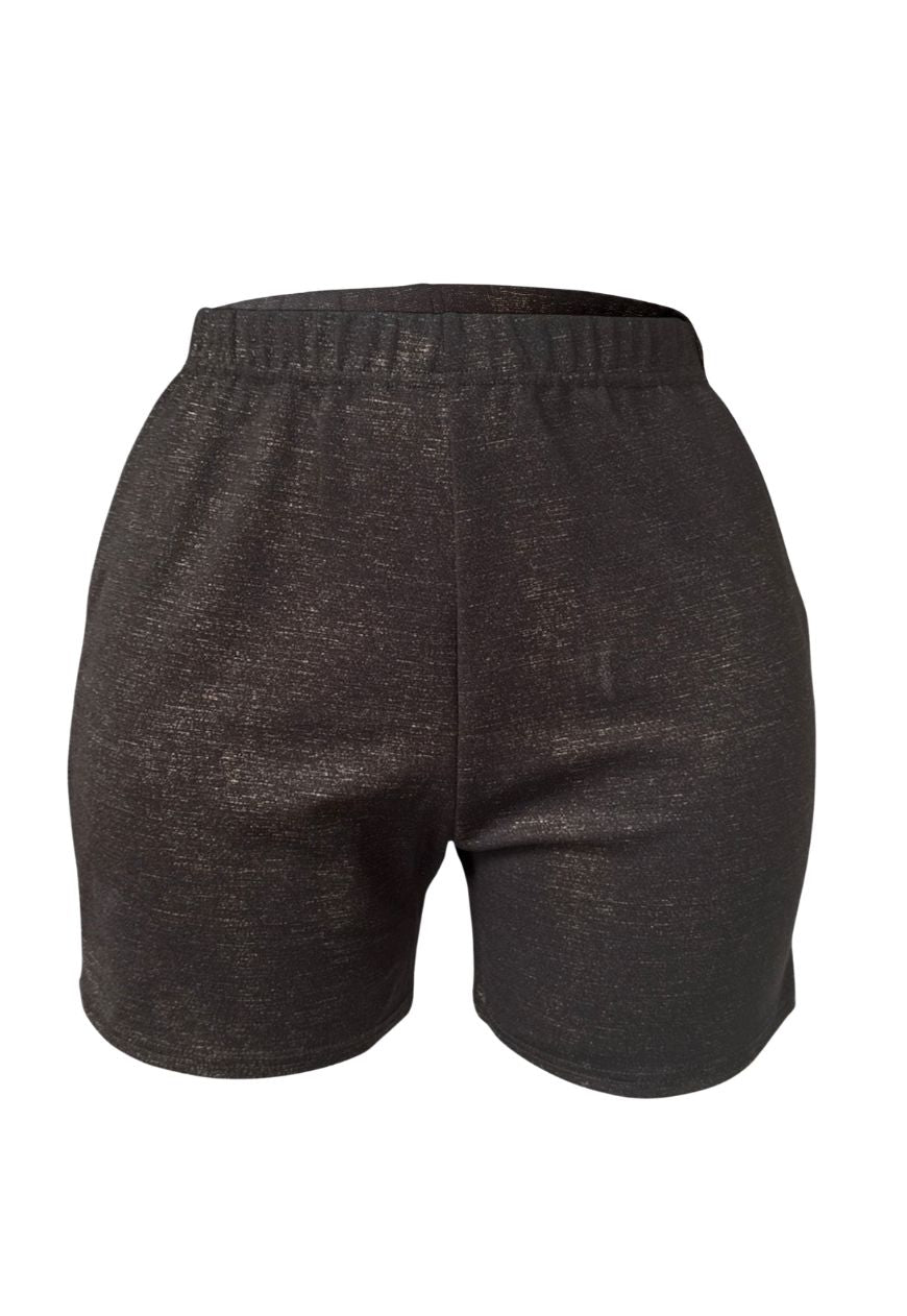 archive gold shimmer shorts