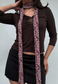 pink indian mango skinny scarf