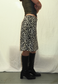 dalmatian/leopard reversible skirt