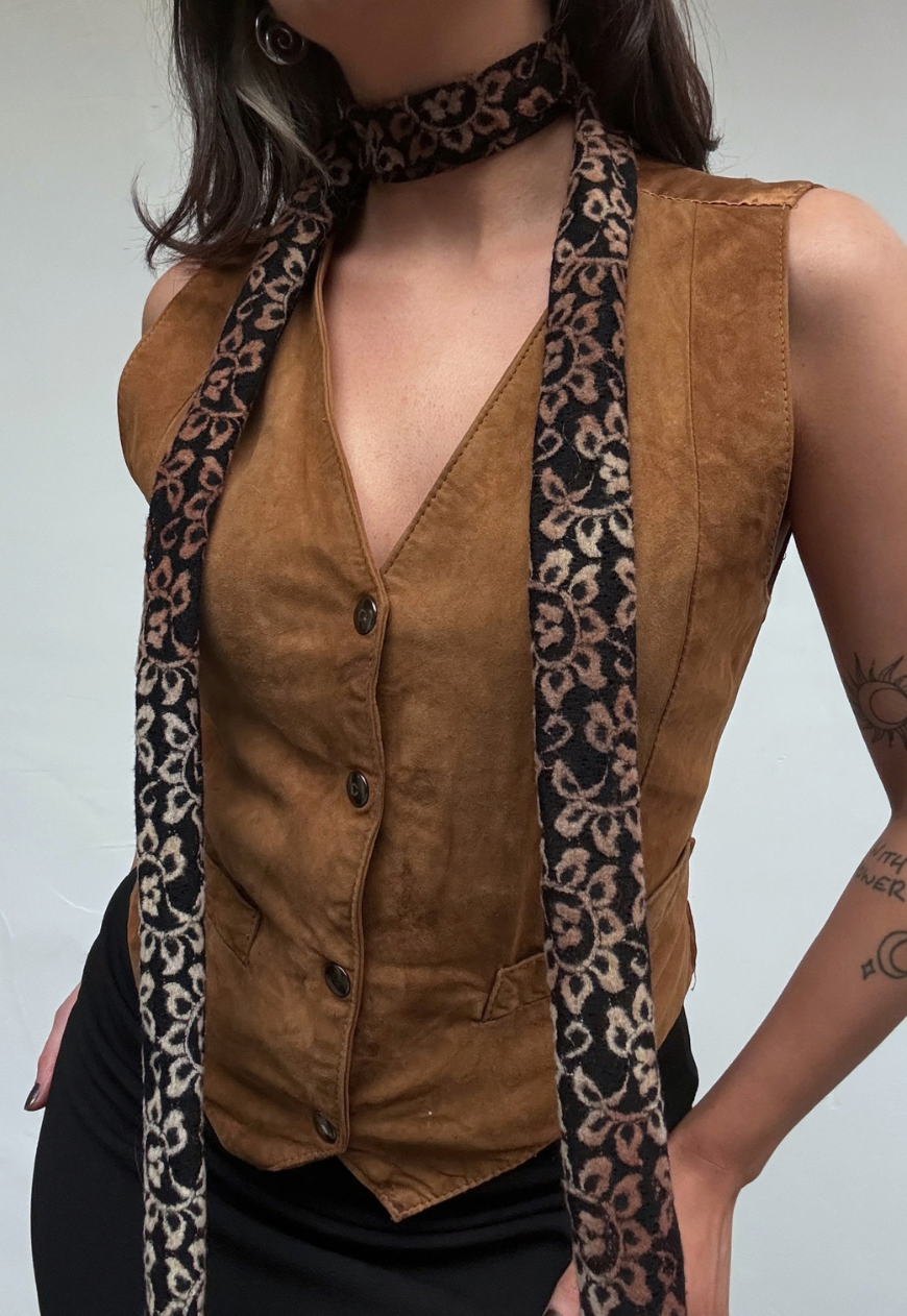 black indian mango skinny scarf