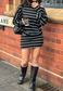 STRIPE SLOUCH DRESS