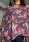 purple rose poncho
