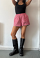stripe/check reversible shorts