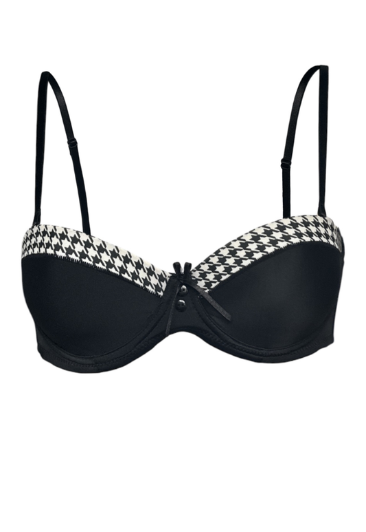 houndstooth bow bra *coming soon*