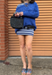 COBALT SLOUCH MESH HISSY KNIT JUMPER - XS/S HISSY FIT LTD