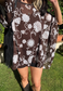 brown flower mesh poncho *launching 14.06.26 20:00BST*