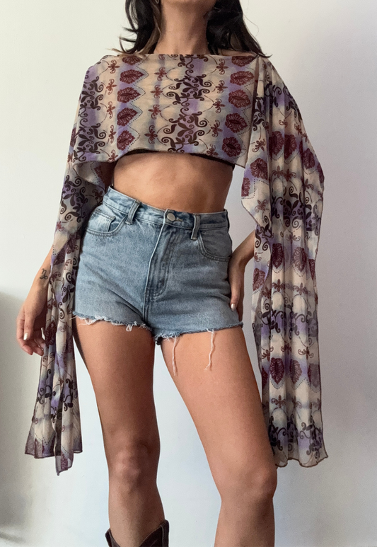 lilac grunge cape