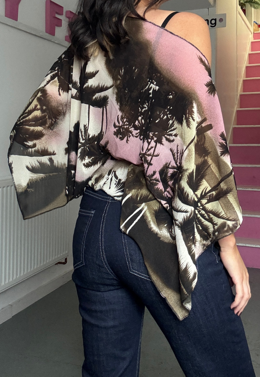 palm tree poncho