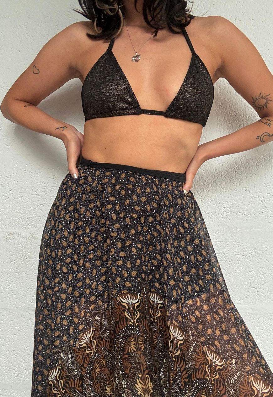 archive gold shimmer bra