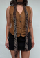 black indian mango skinny scarf