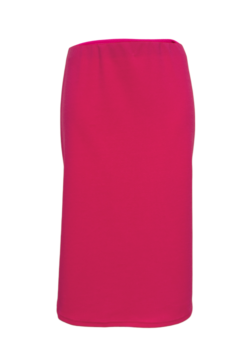 pink midi skirt
