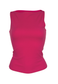 pink slash neck top