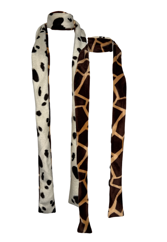 cow/giraffe reversible scarf