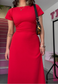 MULTIWAY STRAWBERRY CAP SLEEVE CINCH MAXI DRESS - XS HISSY FIT LTD