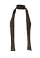 gold plissé skinny scarf