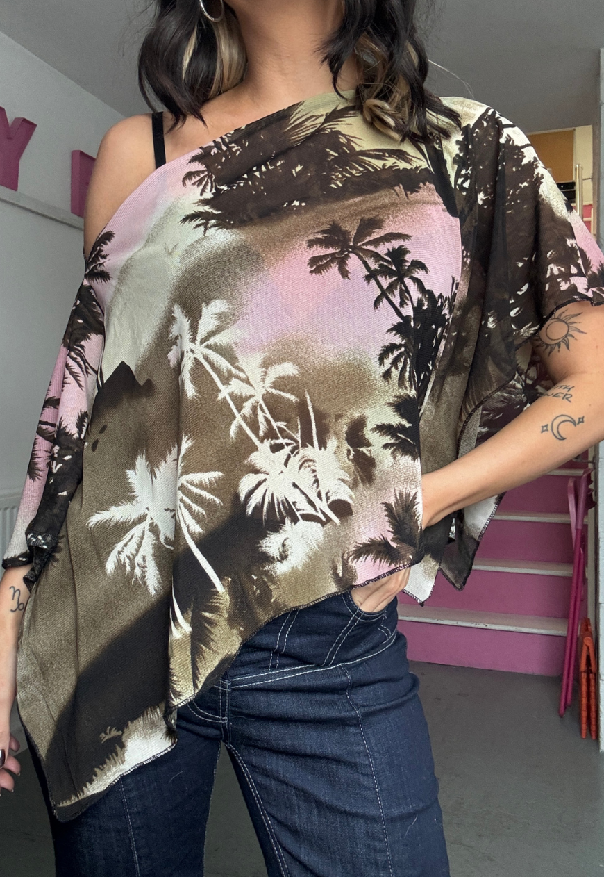 palm tree poncho