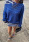 COBALT SLOUCH MESH HISSY KNIT JUMPER - XS/S HISSY FIT LTD