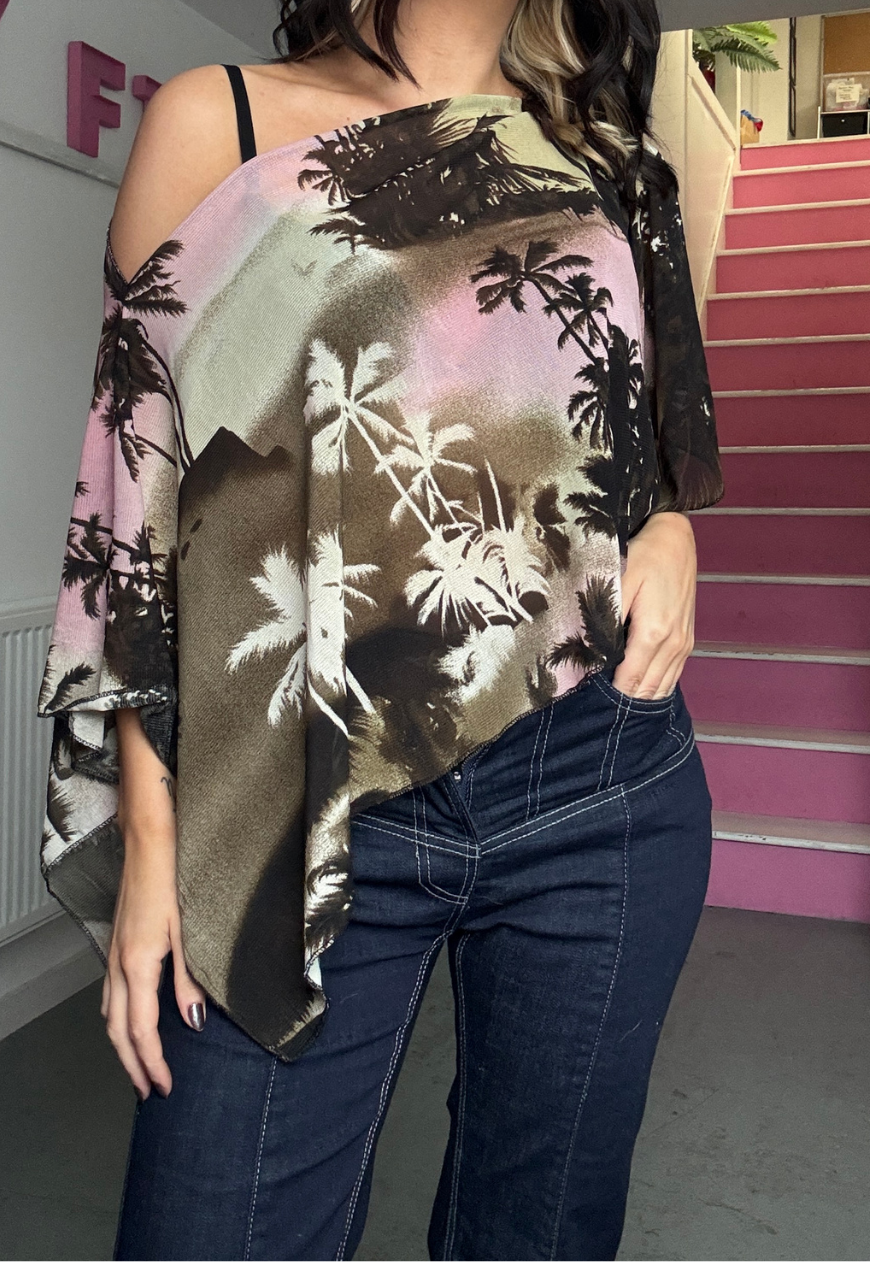 palm tree poncho