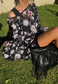 black flower mesh poncho *launching 14.06.26 20:00BST*