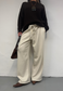 white chocolate soft trousers