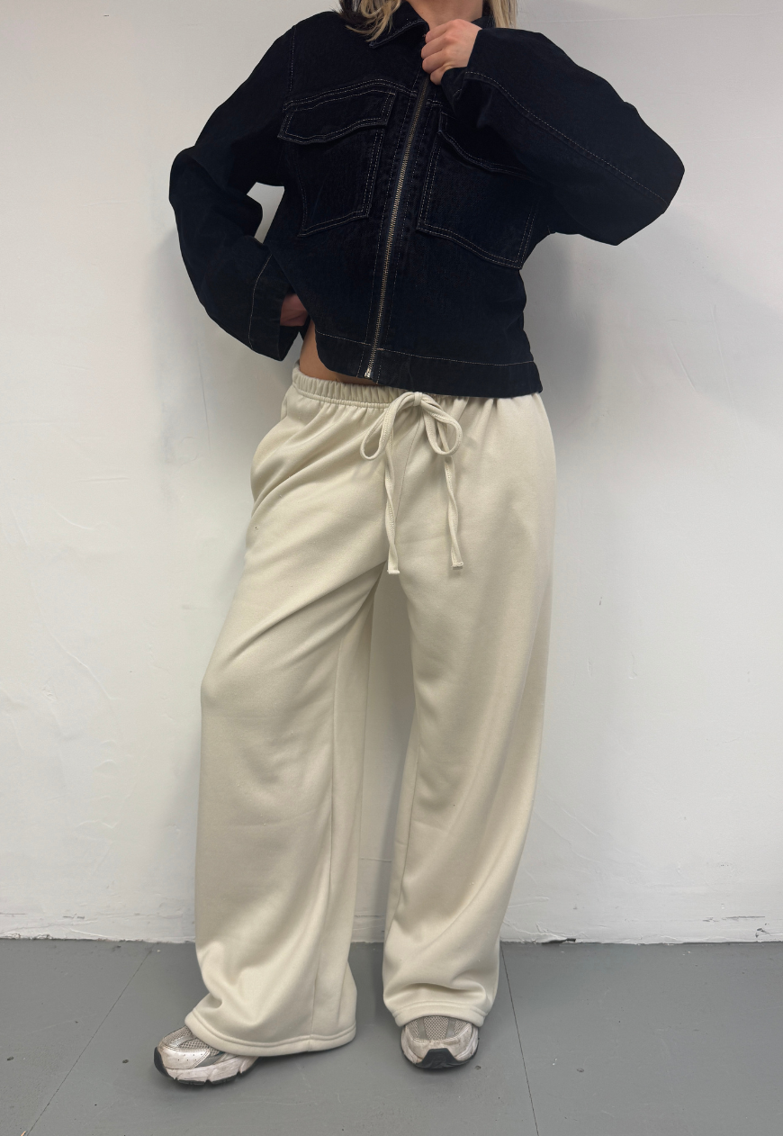 white chocolate soft trousers