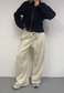 white chocolate soft trousers