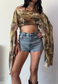 brown swirl cape