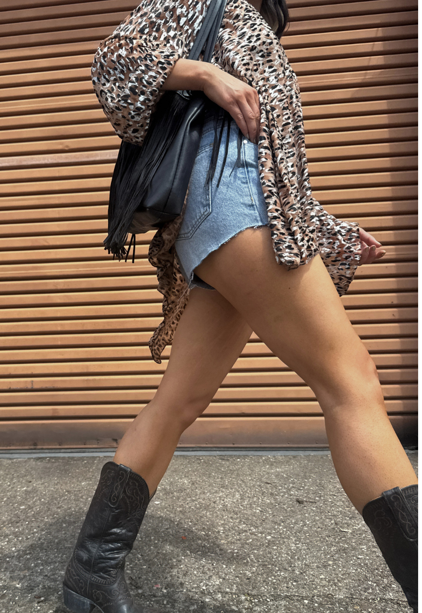 cream leopard mesh poncho *coming soon*