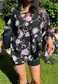black flower mesh poncho *launching 14.06.26 20:00BST*