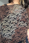 black indian mango poncho - square