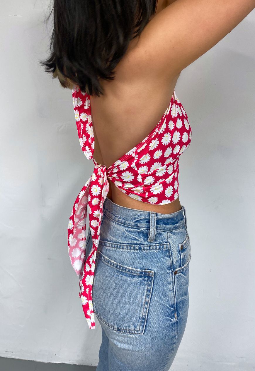 offcuts daisy halter top